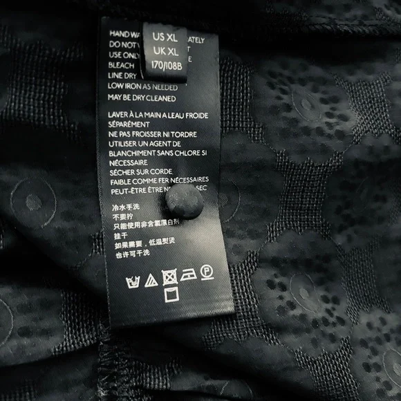 Anthropologie Lavinia Halter Swing Tank Floral Tiered Blouse Black Size XL - Picture 7 of 9